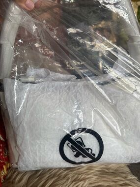 Michael Kors Astor Handbag Optic White Leather